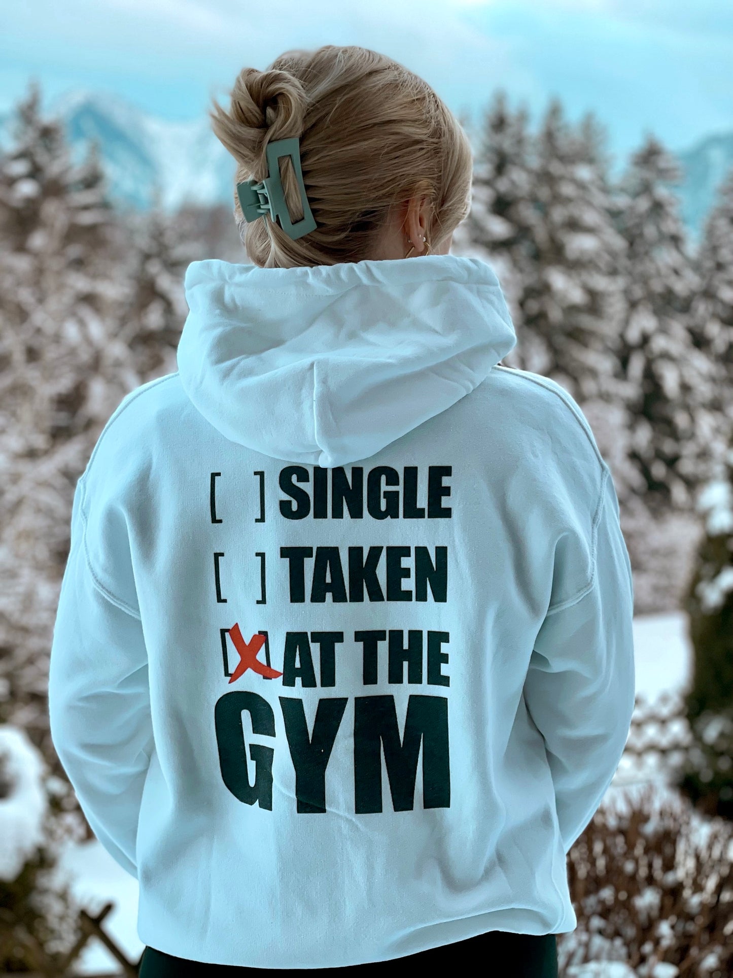 Premium Hoodie - AT THE GYM