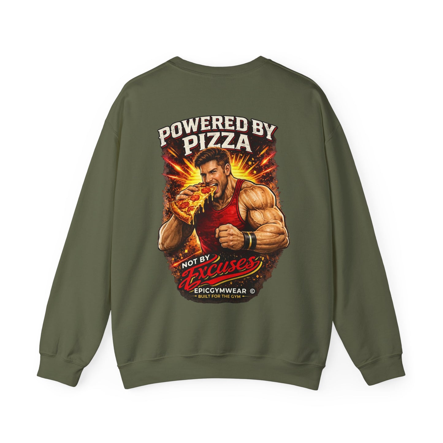 Premium Sweatshirt - POWERED BY PIZZA