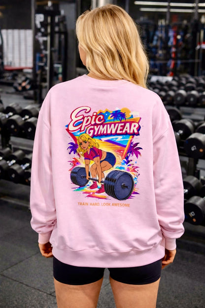 Premium Sweatshirt - RETRO WEIGHTLIFTING