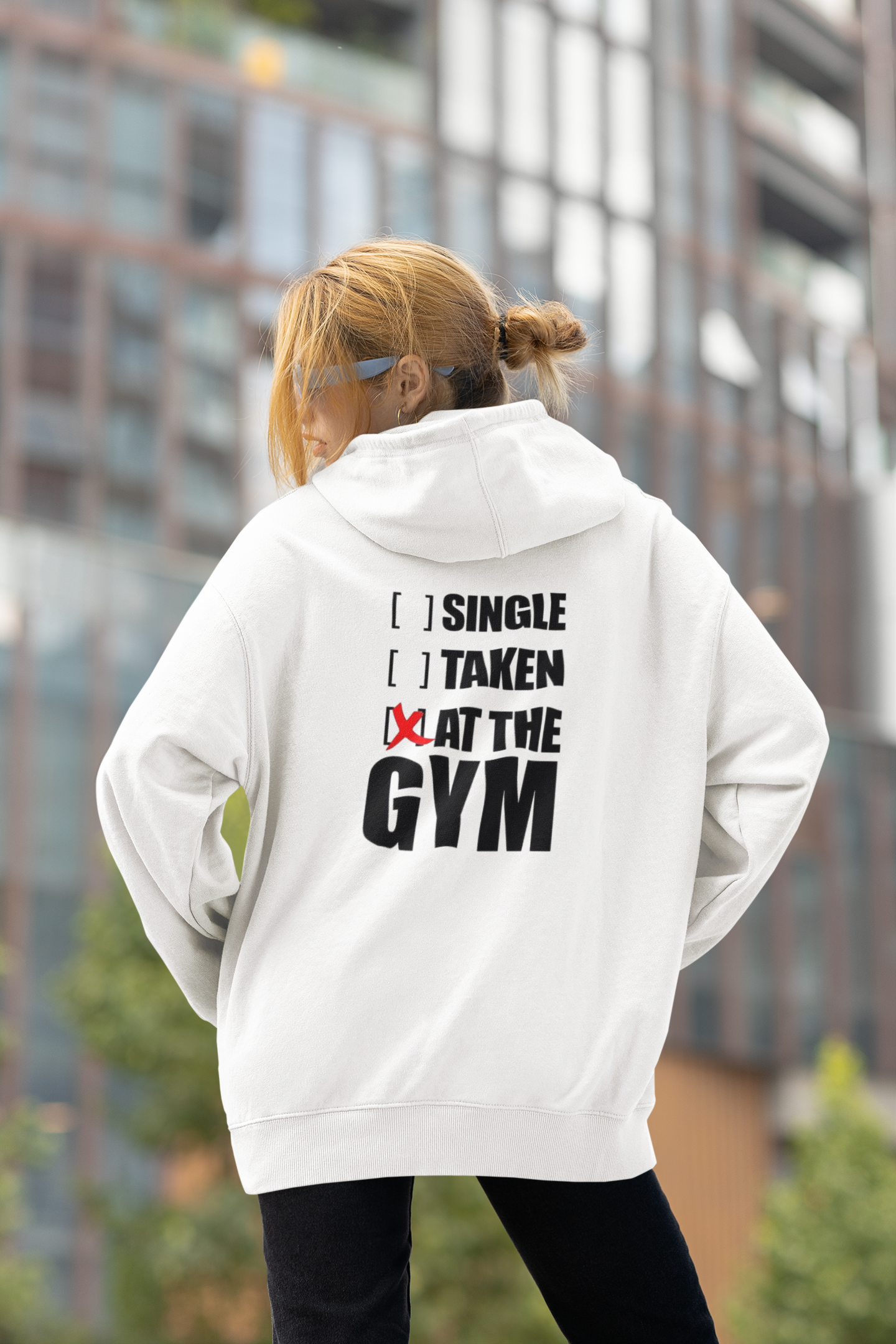 Premium Hoodie - AT THE GYM